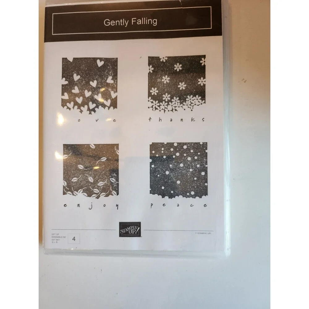 INVENTORY REDUCTION SALE. STAMPIN UP Rubber Stamp Set 2006 Gently Falling B4